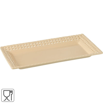 Assiette pêche rectangulaire J-line 32 cm | 6 pièces