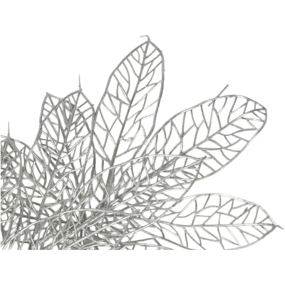 Branche artificielle argentée 79 cm | 24 pièces