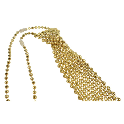 Perles à nouer métallisées 32 cm 3 assorties | 36 pièces