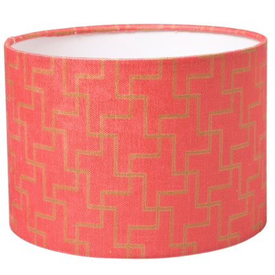 (r) abat-jour cylindre rose 24,5 x 17,5 cm | 4 pièces
