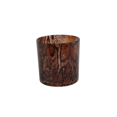Countryfield photophore kian m marron 10 cm | 12 pièces