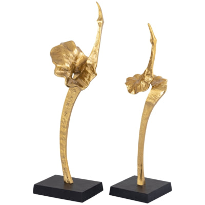 Yobie PTMD statue cygne aluminium 60 cm | 2 pièces