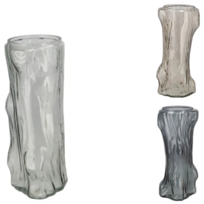 Daan vase en bois courbé arbre gris 19 cm 3 assortis | 12 pièces