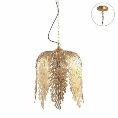 Ptmd lampe suspendue Joff dorée 58 cm