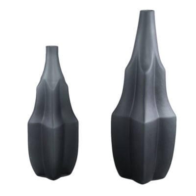 Ptmd vase robbin gris l 47,5 cm | 2 pièces