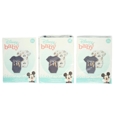 Disney barboteuse bébé mickey mouse 2 pièces 3 assortis | 24 pièces