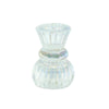 Housevitamin bougeoir duo classique nervuré verre irisé 8 cm | 24 pièces