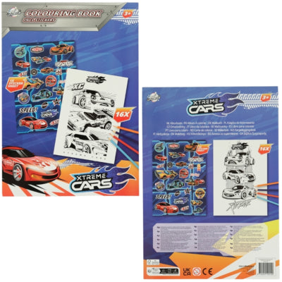 Livre de coloriage sous licence a4 avec autocollants 4 assortis | 36 pièces