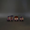 Train de Pâques LED rose sur batterie 29 cm | 12 pièces