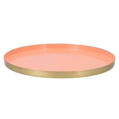 Plateau Daan en bois courbé marrakech pêche doré 40 cm | 4 pièces
