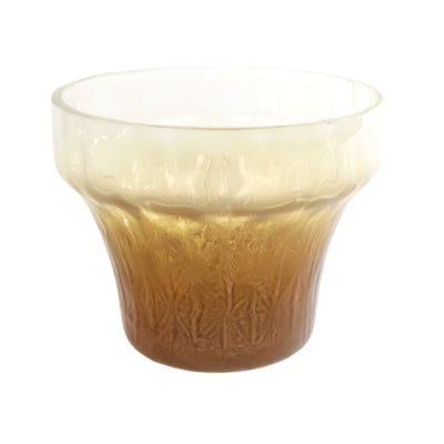 Photophore eline l verre marron crème 13 cm | 8 pièces
