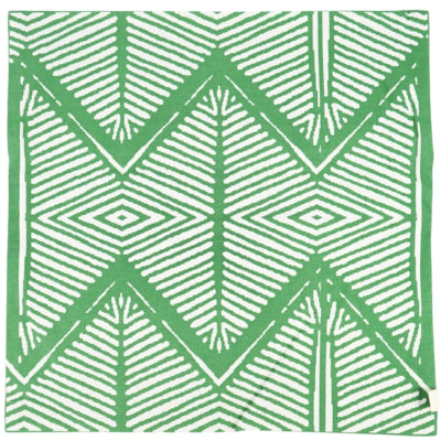 Housse de coussin commerce équitable tribal vert 45 x 45 cm | 12 pièces