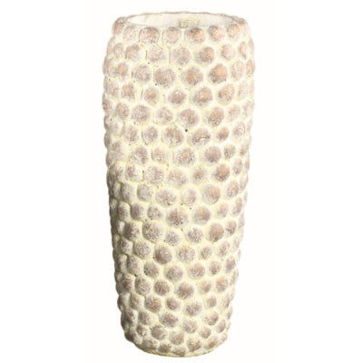 Ptmd pot de fleur noise high l crème 50 cm | 2 pièces