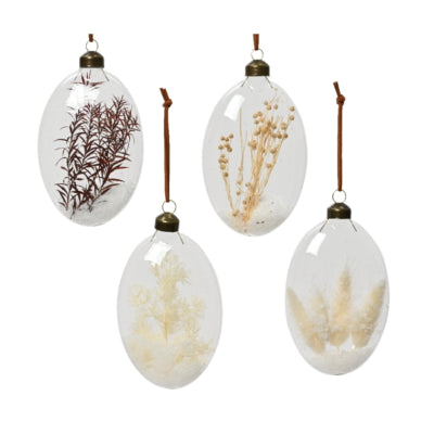 Cintre séchant brindilles verre transparent 13,5 cm 4 assortis | 12 pièces