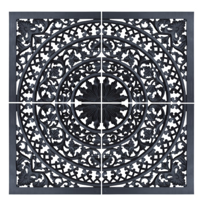 Ptmd panneau mural akoulina noir 120 cm 4 pièces | 2 pièces