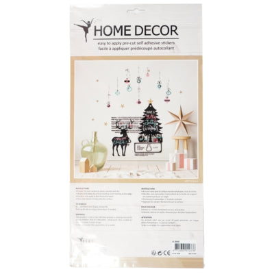 Stickers muraux pop up Sapin de Noël 41 x 24 cm | 24 pièces