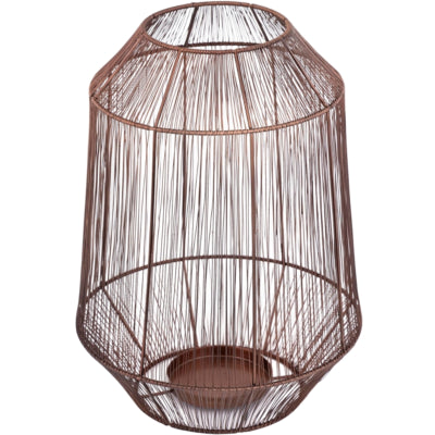 Lanterne Ptmd justy l couleur cuivre 38 cm | 2 pièces