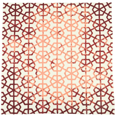Housse de coussin commerce équitable orange oriental 45 x 45 cm | 12 pièces