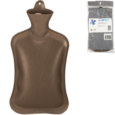 Bouillotte Relaxdays marron 2 l | 6 pièces