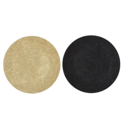 Assiette décorative mélamine brillante noir doré 28 cm 2 assortis | 18 pièces