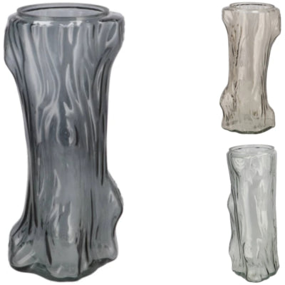 Daan vase en bois courbé arbre gris 29 cm 3 assortis | 6 pièces