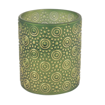 Photophore Countryfield Hailey M vert 10 cm | 24 pièces