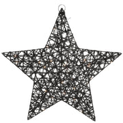 Countryfield poinsettia lille l led sur batterie noir 50 cm | 6 pièces - afbeelding 1