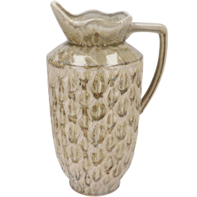 Vase boa en bois courbé Daan avec anse marron 45 cm | 2 pièces