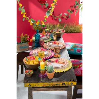 Assiette J-line courbe orange 22 cm | 12 pièces