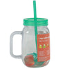 Tasse avec paille et couvercle 4 assortis 550 ml | 21 pièces