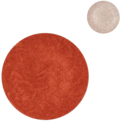 Assiette décorative en bois courbé Daan mélamine brillant orange doré 28 cm 2 assortis | 18 pièces