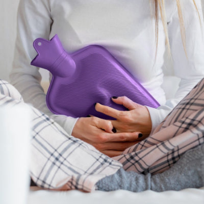 Bouillotte Relaxdays violette 2 l | 6 pièces