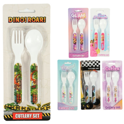 Service de couverts License cuillère et fourchette 14 cm 6 assortis | 24 pièces