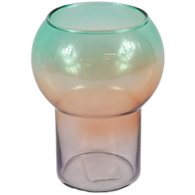 Vase osha verre multicolore 16 cm | 24 pièces
