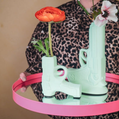 Vase Housevitamin vert menthe mat 12 cm | 6 pièces