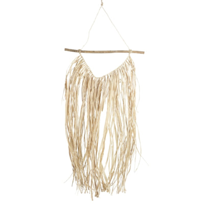 Décoration murale raphia salsa 60 cm | 18 pièces
