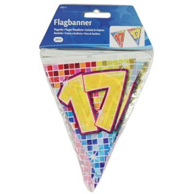 Ligne mini drapeau Folat 17 ans 3 mètres | 24 pièces