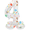 Folat ballon en aluminium debout 4 fête joyeuse 41 cm | 20 pièces