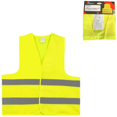 (r) gilet de sécurité adultes jaune taille unique | 10 pièces