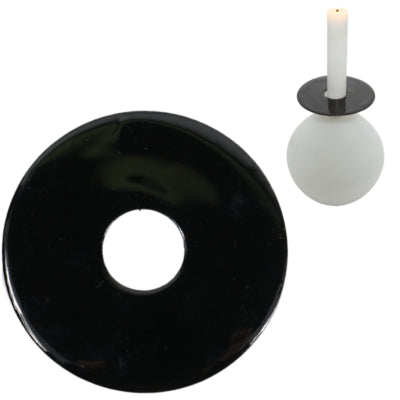 Stjernsund anneau de bougie loua noir brillant 9cm | 24 pièces