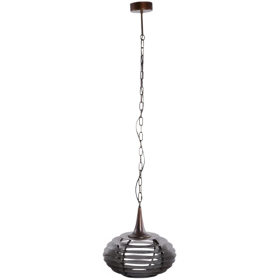 Ptmd hanging lamp norris metal copper-colored 40.5 cm | 2 pièces