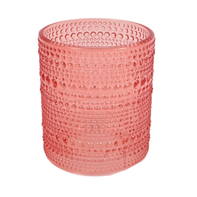 Photophore Mimizan verre orange 10 cm | 12 pièces