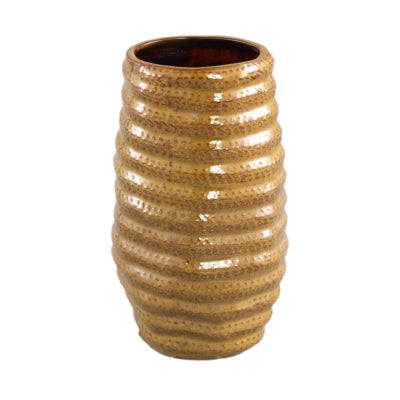 Vase Ptmd riddy jaune 20 cm | 6 pièces