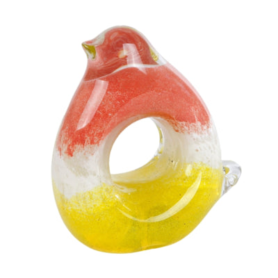 Image oiseau en verre 9,5 cm | 12 pièces