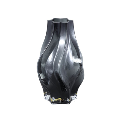 Ptmd vase florence noir 24 cm | 4 pièces