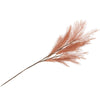 Daan branche artificielle en bois courbé plumes soie cognac 100 cm | 12 pièces