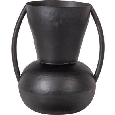 Vase Woood siep métal noir 43 cm | 2 pièces