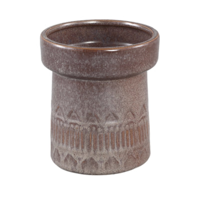 Ptmd rail de pot de fleur haut m marron foncé 14 cm | 12 pièces
