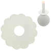 Stjernsund anneau de bougie fleur de loua blanc brillant 9,3 cm | 24 pièces