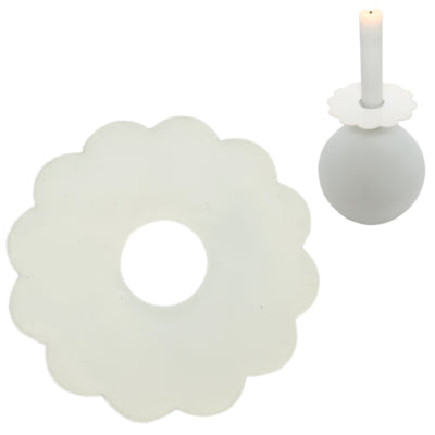 Stjernsund anneau de bougie fleur de loua blanc brillant 9,3 cm | 24 pièces